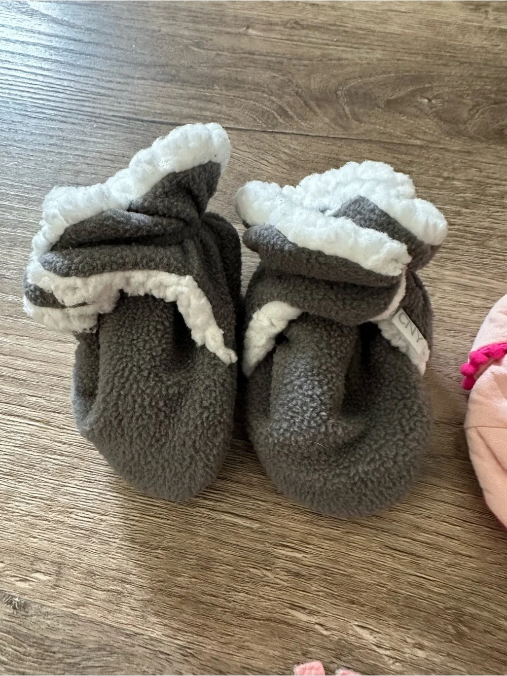 3-Pair Baby Bootie Bundle - Pink, Gray, Floral